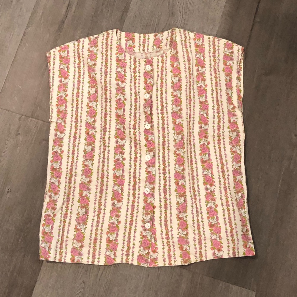 Vintage Floral Blouse